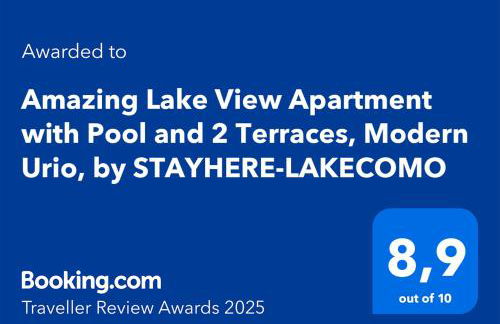 Amazing Lake View Apartment with Pool and 2 Terraces, Modern Urio, by STAYHERE-LAKECOMO - Foto 2