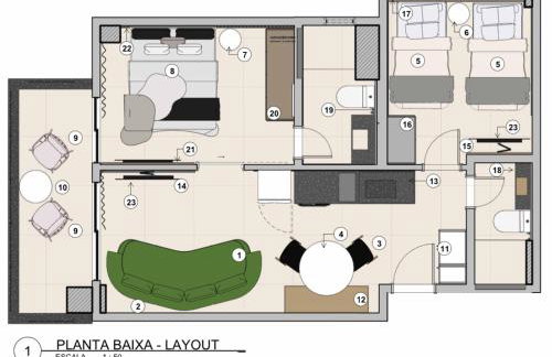 Flat Praia do Canto 2Q-2B Long Stay TRIÂNGULO DAS BERMUDAS - Photo 62