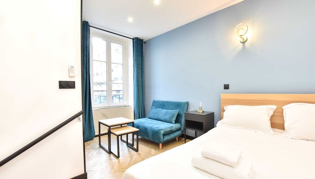 Charming Duplex - 1br/3p - Grenelle/champs-de-mars - Foto 4, Habitación