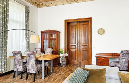 Ferienwohnung Villa Nieske - Jugendstil Denkmal, free WLAN & Parken, Self Check-In, Smart-TV - Foto 16