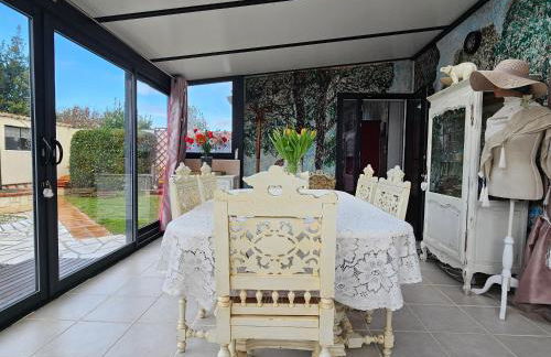 Maison confortable avec véranda et jardin, 4 pers, animaux sur demande - FR-1-476-88 - Foto 12