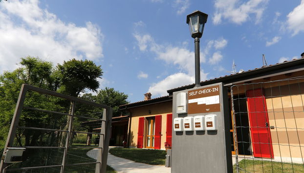 Mostrador de check-in y check-out