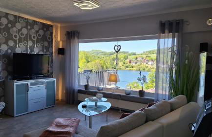 Seeblick-Ferienwohnung im "Ferienhaus Agger-Blick" mit traumhafter Sonnen-Terrasse, Sauna, E-Kamin & Kajak - Foto 10