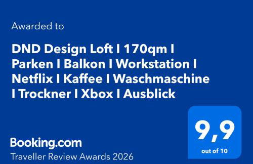 DND Design Loft I 170qm I Parken I Balkon I Workstation I Netflix I Kaffee I Waschmaschine I Trockner I Xbox I Ausblick - Foto 34