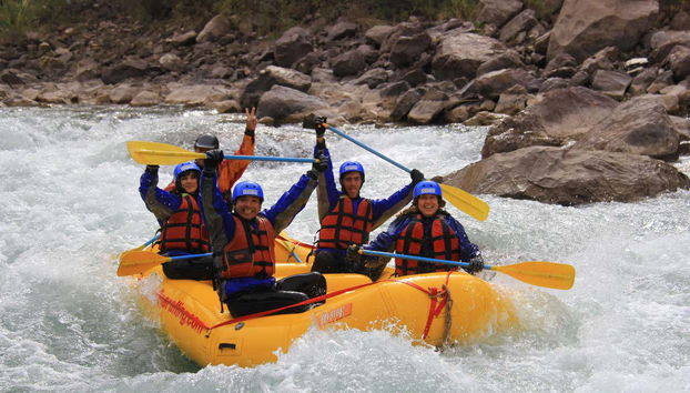 Rafting sul fiume Mendoza