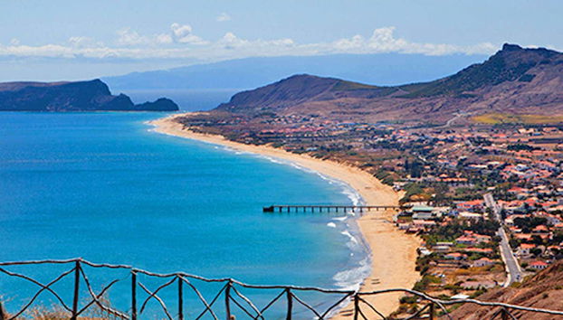 Vistas panorámicas de la isla de Porto Santo