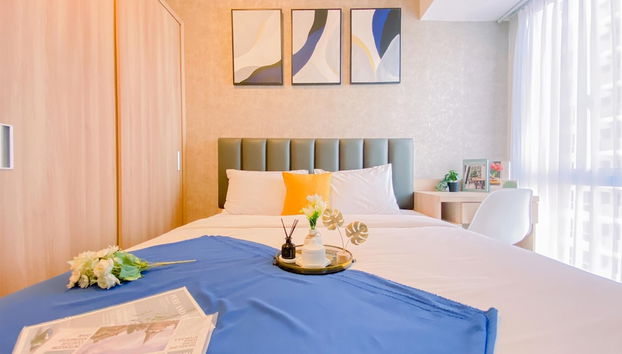 Homey And Restful Studio At Tokyo Riverside Pik 2 Apartment - Foto 4, Quarto