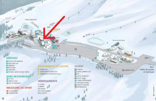 Val Louron Pied des pistes apartment 34 m² 5 pers - Foto 7