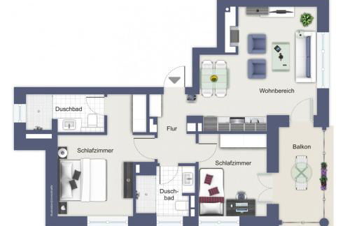 Villa Rheingold - Lohengrin Wohnung 2 - Foto 13