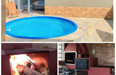 Casa Espaço Sara Piscina com total privacidade, área gourmet completa com churrasqueira fogão a lenha, a 5min do centro e do parque das águas - Foto 43