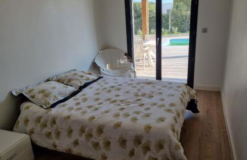 Piscine privative, CLIM, WIFI, 150m de la plage, 6 couchages, bel appartement rdc - Photo 13