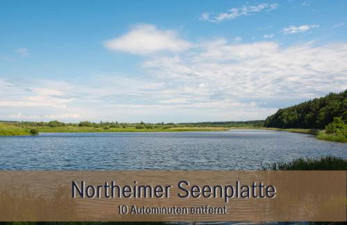 Ferienhaus Höckelheim - FeWo Blaue Lagune - neu, modern & geräumig - 100 qm - 3 Schlafzimmer - bis 6 Gäste, Babies reisen gratis - Garten, Grill & Terrasse - Fußbodenheizung - Smart-TV - Küche mit Backofen, Spülmaschine & Toaster - nahe Göttingen - Foto 21