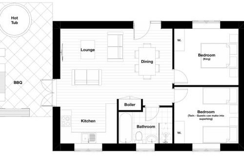 Ashenhurst, woodland lodge with hot tub for 4 - Foto 21