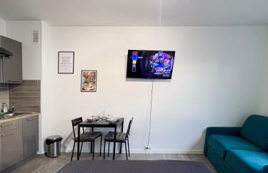 Studio Le Maréchal - Près frontière et Netflix - Foto 19