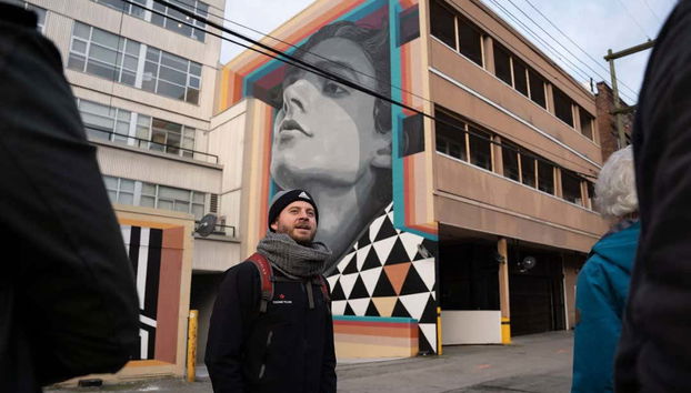 Uno dei murales di Vancouver