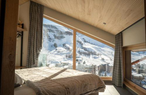 Chalets Horizon Blanc - Vue exceptionnelle Loup Blanc -Sauna extérieur Ours des Glaces -5 étoiles - Foto 15