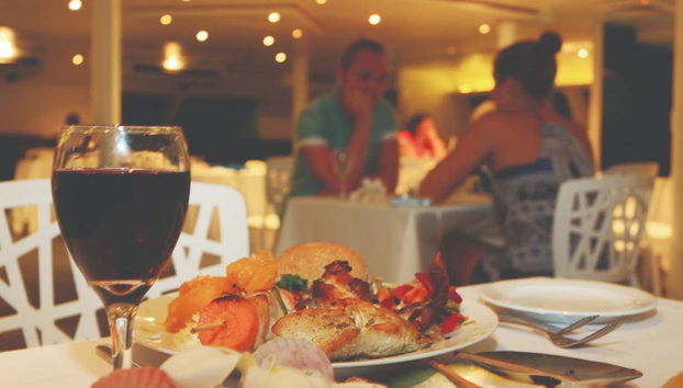 Un des plats du dîner sur le catamaran