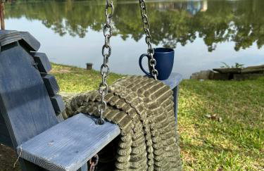 Private Lakefront Dock Firepit Yard Games - Foto 9