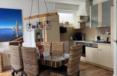 Nordsee Ferienhaus nahe Bensersiel Kamin Garten - Foto 7