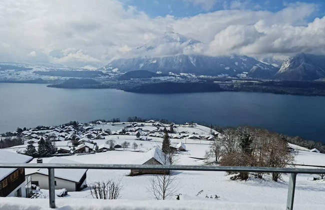 Chalet With Panoramic Views of the Mountains of the Oberland and Lake Thun - Foto 21