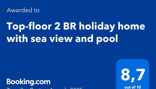 Top-floor 2 BR holiday home with sea view and pool - Foto 2