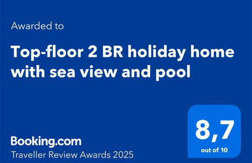 Top-floor 2 BR holiday home with sea view and pool - Foto 2