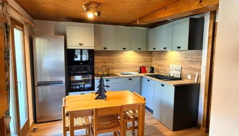 Les Dômes - Appartement centre village et superbe vue montagne - Foto 2, stove, dishwasher