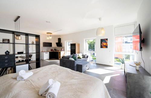 Lux Apts Deluxe Apartment-Zentral-Messe-Küche - Foto 23