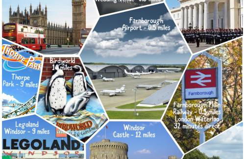 4 Bed Farnborough Air Accommodation - Foto 11