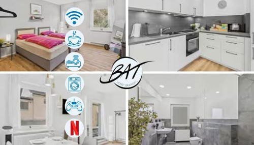 BAT Home Solutions Saarburg Altstadt - alles was ein Hotel nicht bietet - 3 Apartments 45 bis 75 qm für bis zu 12 Personen - direkt unter der Burg - 2 Min zur Altstadt - Weinbergblick, Heimkino und E-Ladesäulen - Foto 2