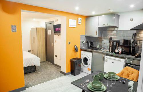 City Centre Studio With Self Check-In Washer Dryer WiFi & Netflix - Foto 10