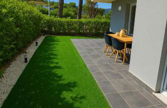 Mandelieu vacances RDC jardin, piscine, parking 2 chambres - Foto 33