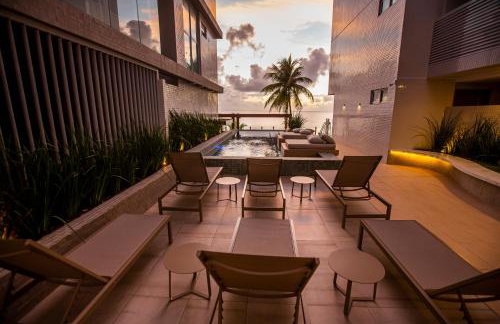 Apartamento Com Jacuzzi na Beira mar de João Pessoa no Branco Haus - Foto 40