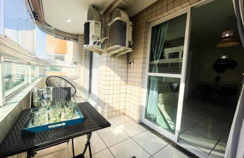 Onda76 Ap temporada Praia Grande Beira Mar churrasqueira carvão - Foto 3