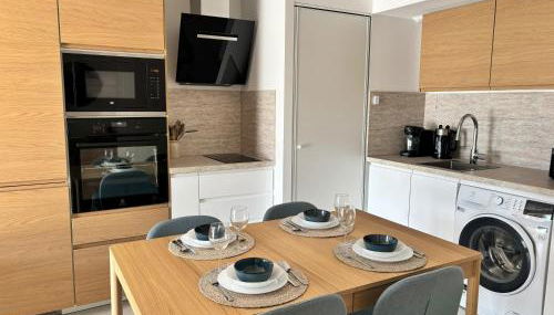 Very comfortable air-conditioned 2 rooms with direct beach access and a free parking - Foto 2, stove, dishwasher, toaster