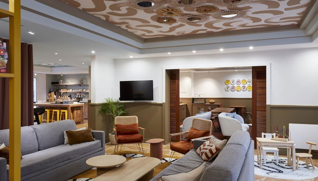 Zona de estar del vestíbulo