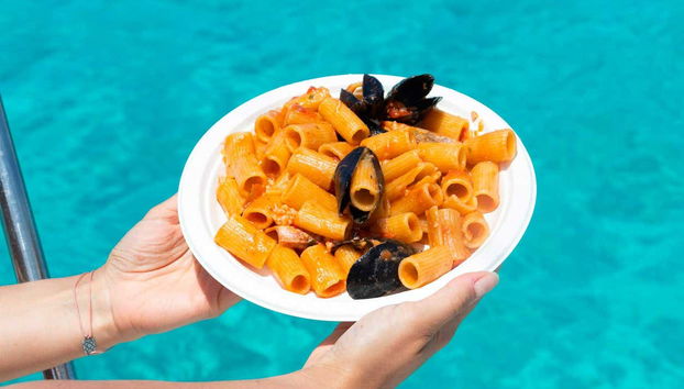 Piatto di pasta ai frutti di mare