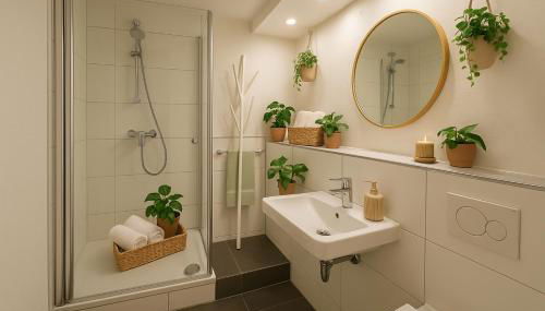 Stylish Old Town Apartment with Free Parking and a Balcony near the Cathedral - Foto 5, towels, Shower