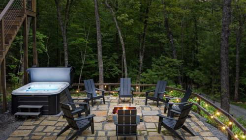 Secluded Luxe A Frame Lodge~ Hot Tub~ Fire Pit - Foto 4