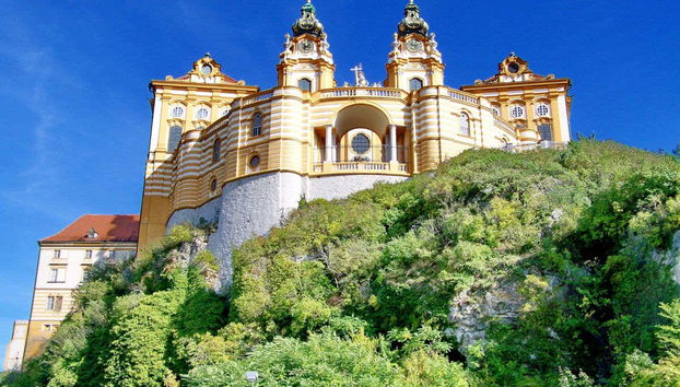 Danube & Wachau Valleys Day Trip - Photo 4, Melk Abbey as seen from below