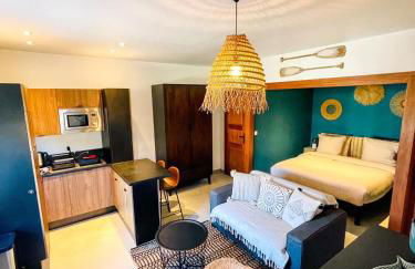 AU BORD DE L'EAU Studio climatisé avec Terrasse et vue mer à 40m de la plage - Foto 1