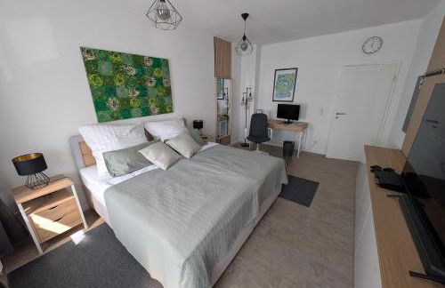 Helles Studio mit Arbeitsplatz und Balkon - Foto 9