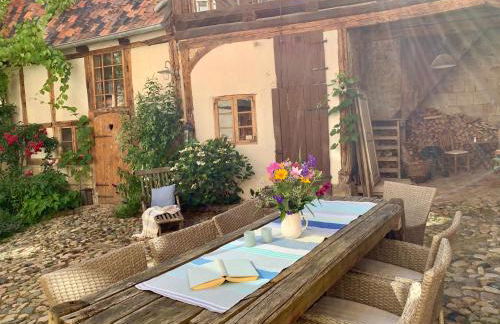 himmlischer Hof - Juwel von 1477 mit P, romantischer Innenhof, Kamin, Öko, Denkmal - Foto 68