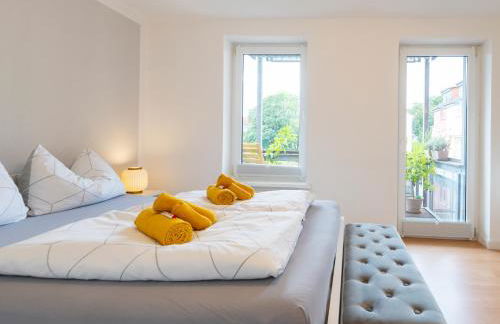 Schlosskönig - Modernes & zentrales Apartment mit Balkon und Arbeitsplatz - Foto 26