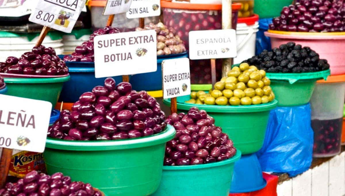 Azeitonas no mercado