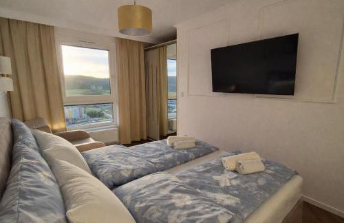 Golden Sky 17 pietro, taras z widokiem na Aquapark - Photo 14