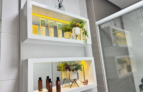 Magnífico APARTAMENTO de Charme - 3 quartos AR CONDICIONADOS SPLIT - Beira Mar, 2 banheiros, 2 Vagas Garagem, 4 Varandas, 2 Elevadores, Redes para Descanso, Wi-Fi, Air Fryer, Disney Plus, HBO Max, Cadeiras de Praia e Caixa Térmica - Photo 24