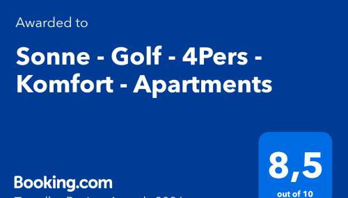 Sonne - Golf - 4Pers - Komfort - Apartments - Foto 2