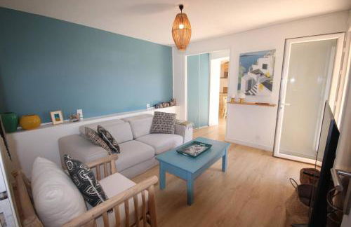 FACE à la Mer, Superbe appartement climatisé au RDC d'une maison, classé 4 étoiles, 5 couchages -WIFI-PORTIRAGNES PLAGE LXBFM32 - Foto 5