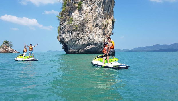 Admiring views of Phang Nga bay